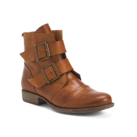 MIZ MOOZ Brandy Made In Portugal Leather Linelight Booties - Picture 1 of 2
